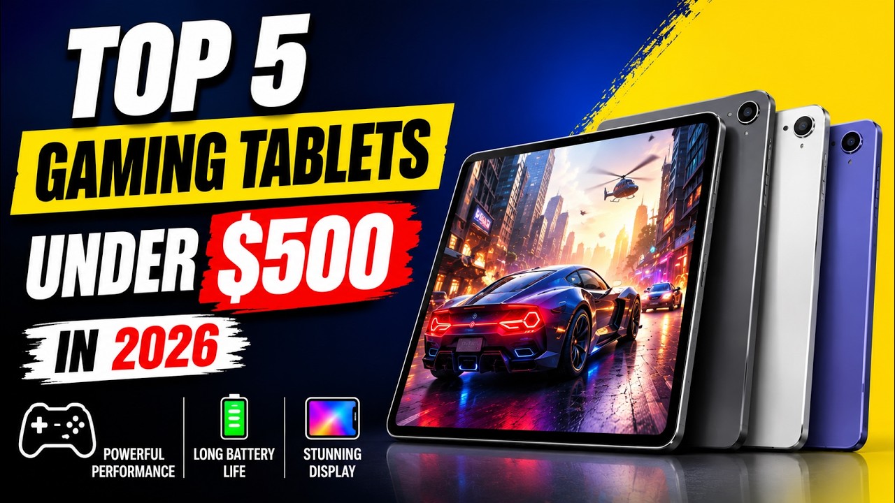 Top 5 Best Gaming Tablets Under $500 in 2026 (Worth Every Dollar!)