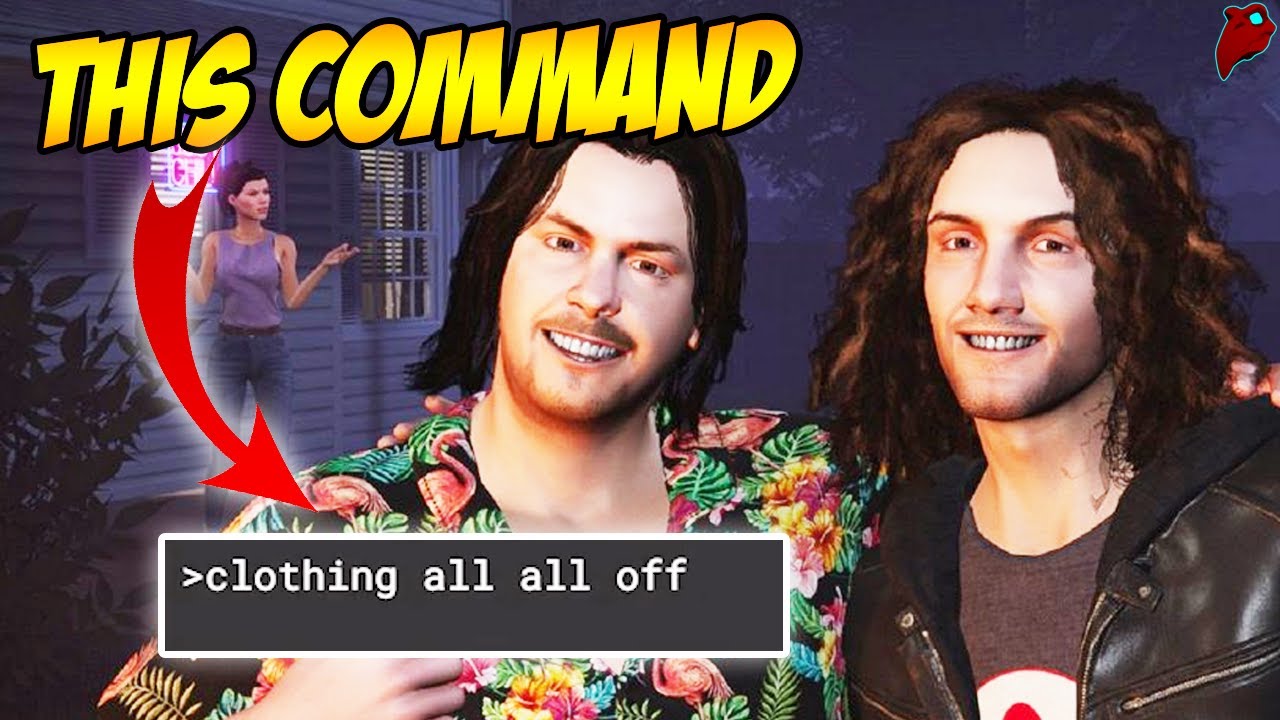 What does the CLOTHING command do to the Game Grumps? | House Party