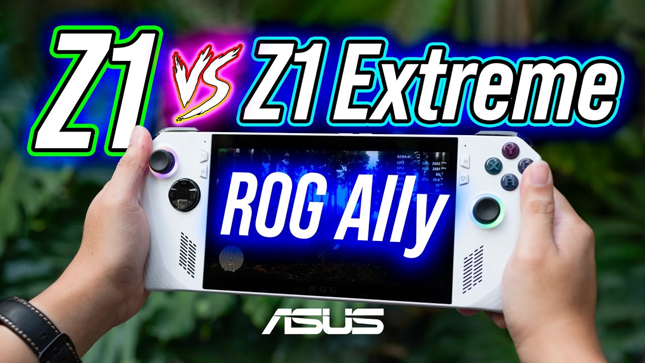 So s&aacute;nh ROG Ally phi&ecirc;n bản AMD Ryzen Z1 v&agrave; AMD Ryzen Z1 Extreme