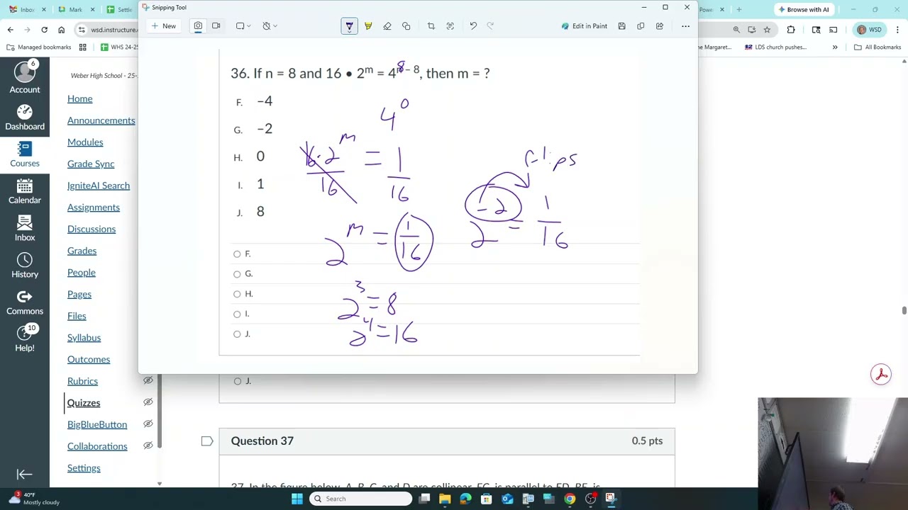 ACT Practice Test Homework / Classwork... Video 1