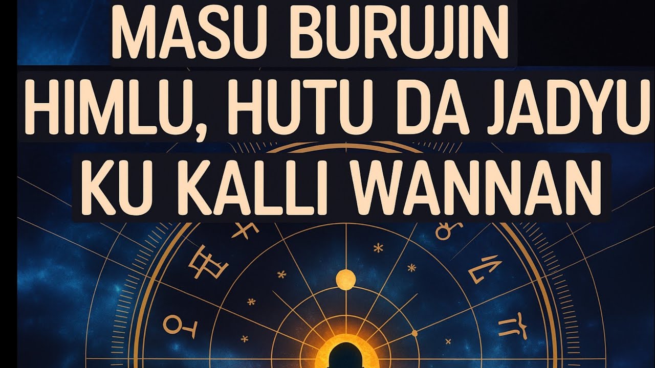 Masu waɗannan burujan sai kunyi addu'a sosai a wannan shekarar 