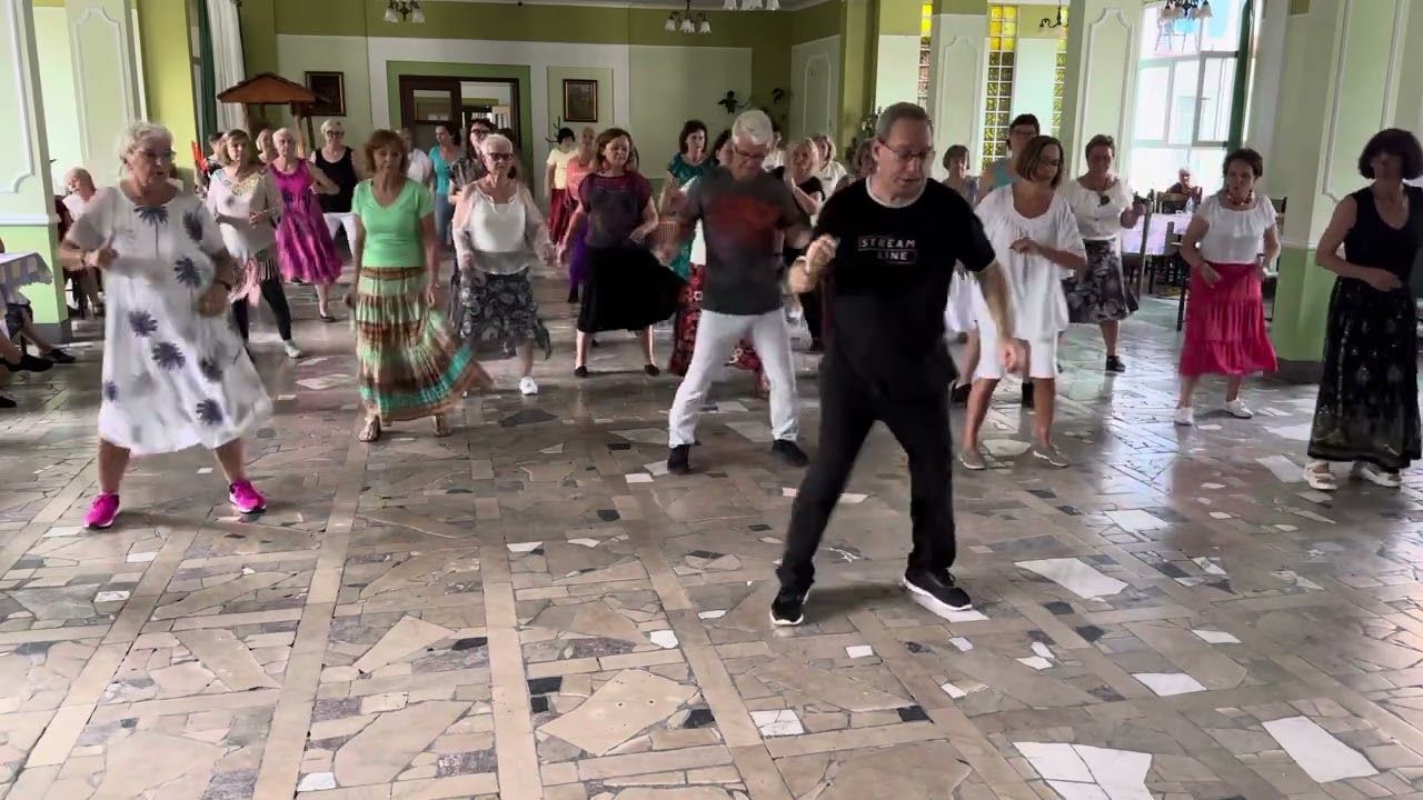 ROCKABILLY STROLL Line Dance (Мастер-классы в ПОЛЬШЕ)