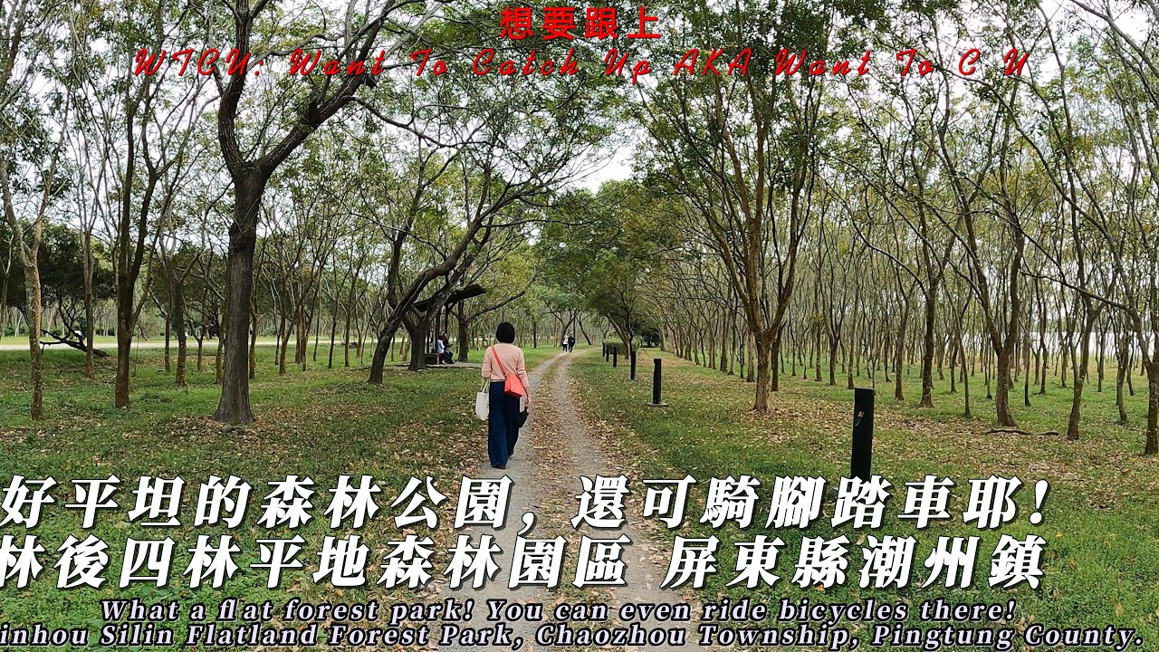 好平坦的森林公園, 還可騎腳踏車耶!林後四林平地森林園區 屏東縣潮州鎮 What a flat forest park! Linhou Silin Flatland Forest Park
