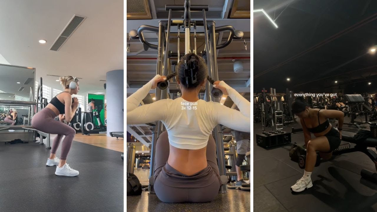GYM time with me tiktok compilations