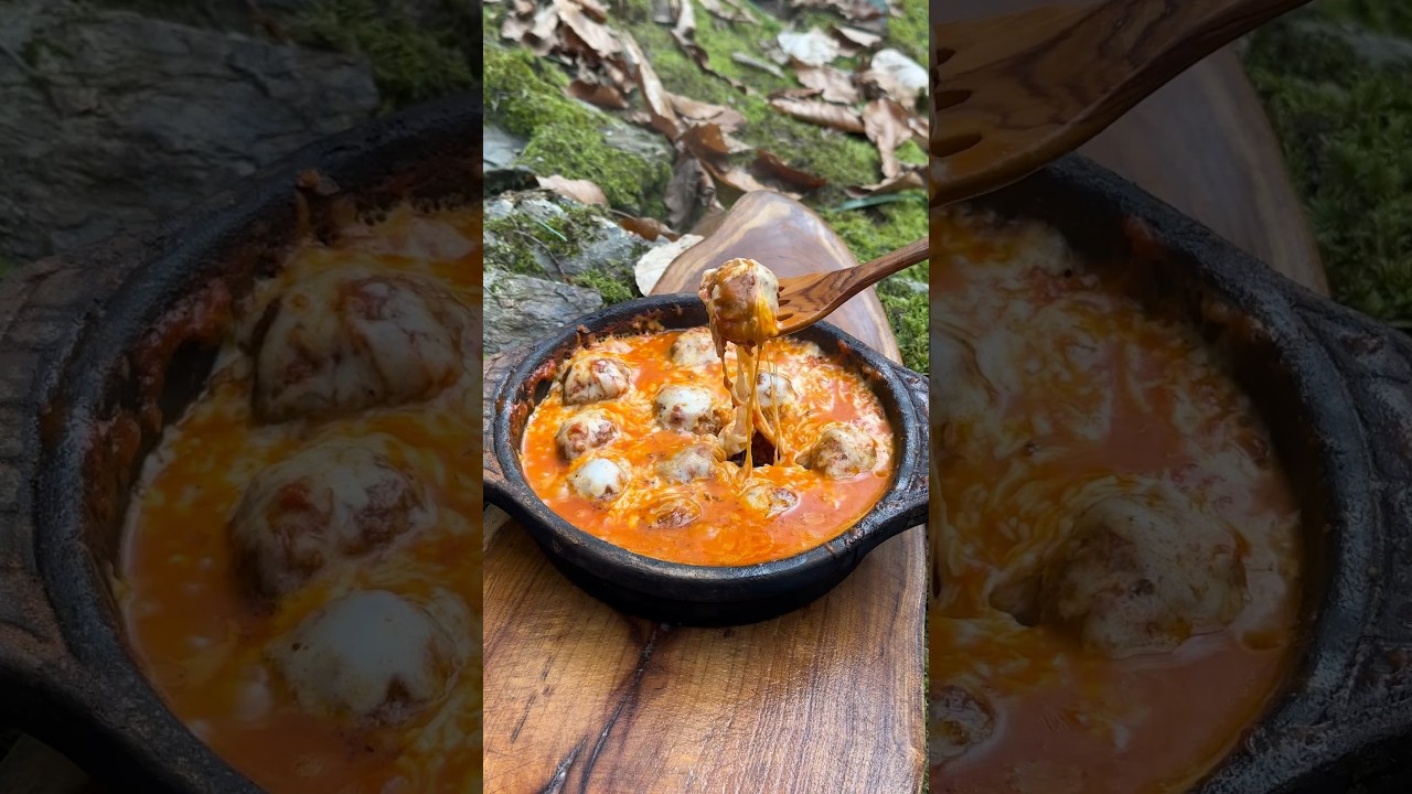 G&uuml;ve&ccedil;te Domates Soslu K&ouml;fte  Meatballs With Tomato Sauce in Casserole