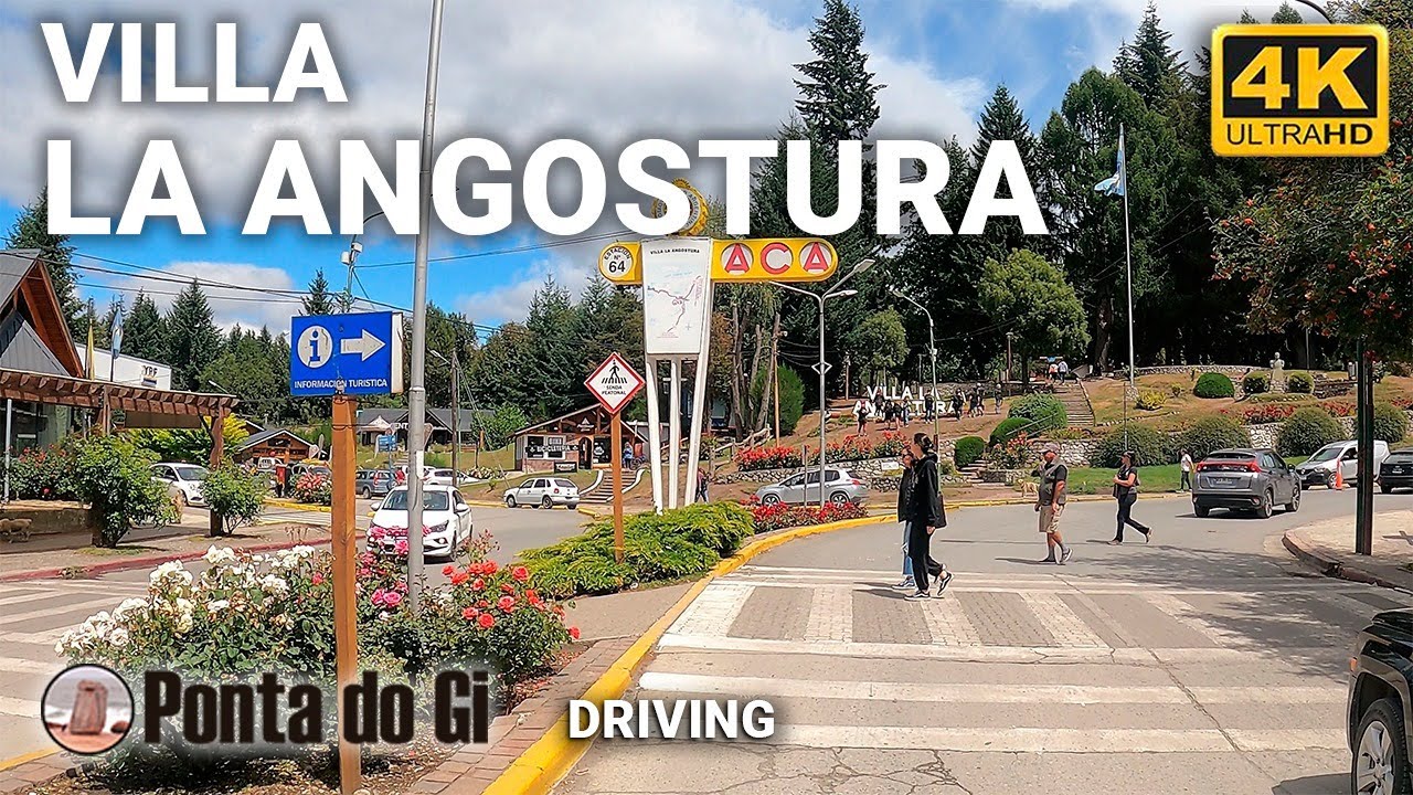 [4K] VILLA LA ANGOSTURA [el jardín de la PATAGONIA] #driving TOUR 2023 - centro - NEUQUÉN -ARGENTINA