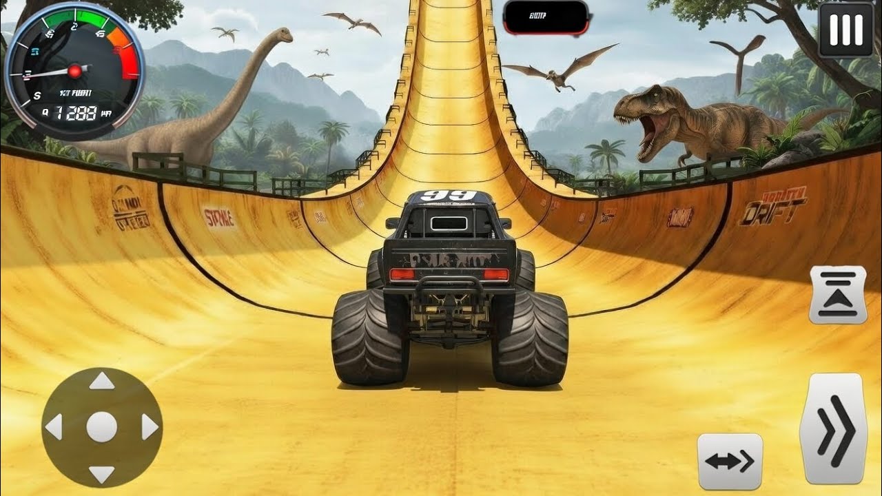 Monster Truck Stunt Racing Gameplay – Insane Stunts & Mega Ramps! 🚚🔥