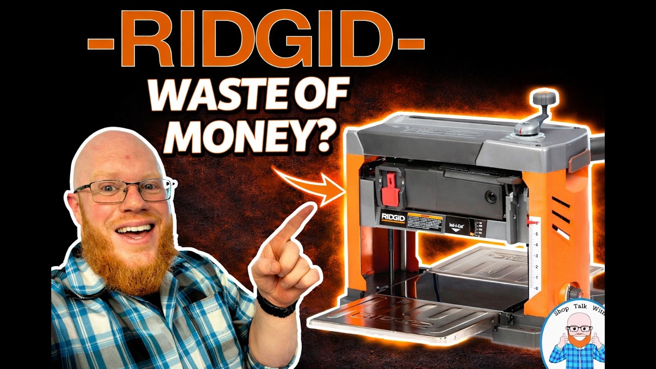 Рейсмусный станок RIDGID 13'' - ОБЗОР! #ridgidtools #ridgid #деревообработка #плотничество #инстр...