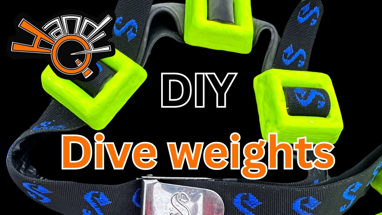 DIY dive weights, how to make your own dive belt