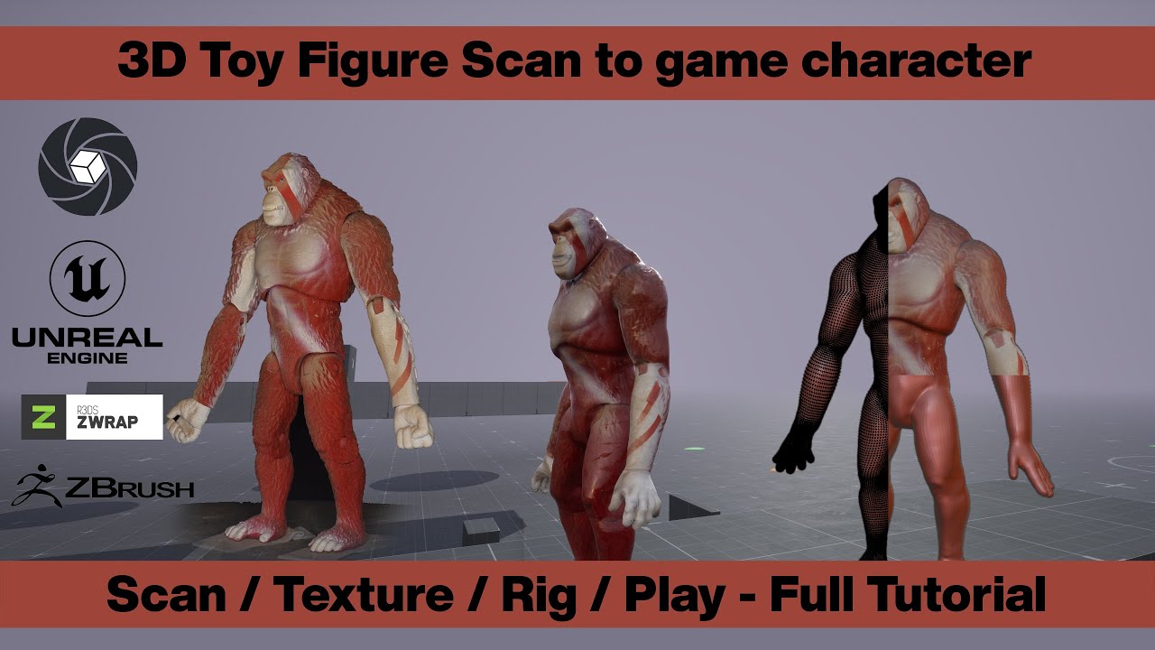 Unreal Engine 5 - Tutorial / Reality Capture / 3D scan to character