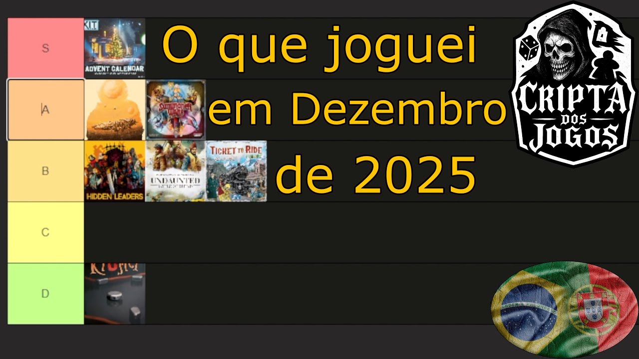 O que joguei em Dezembro de 2025