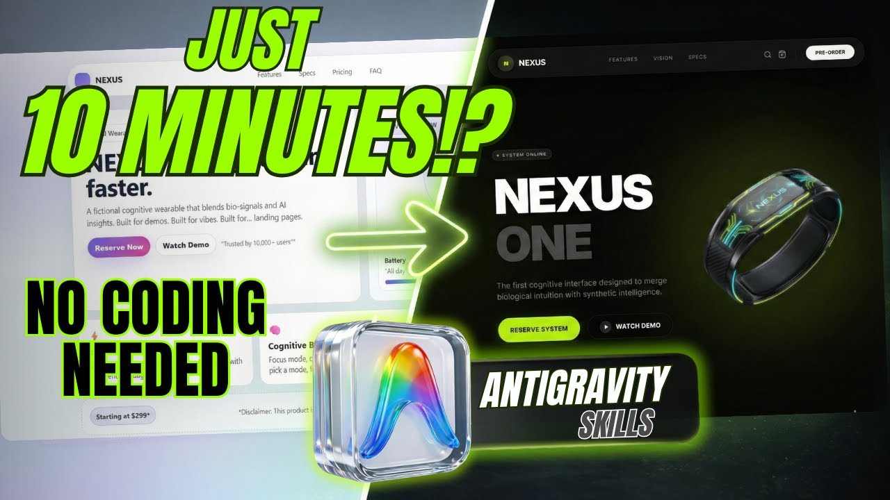 I Built a Premium Website in 10 Minutes with Antigravity (Only 3 Steps)