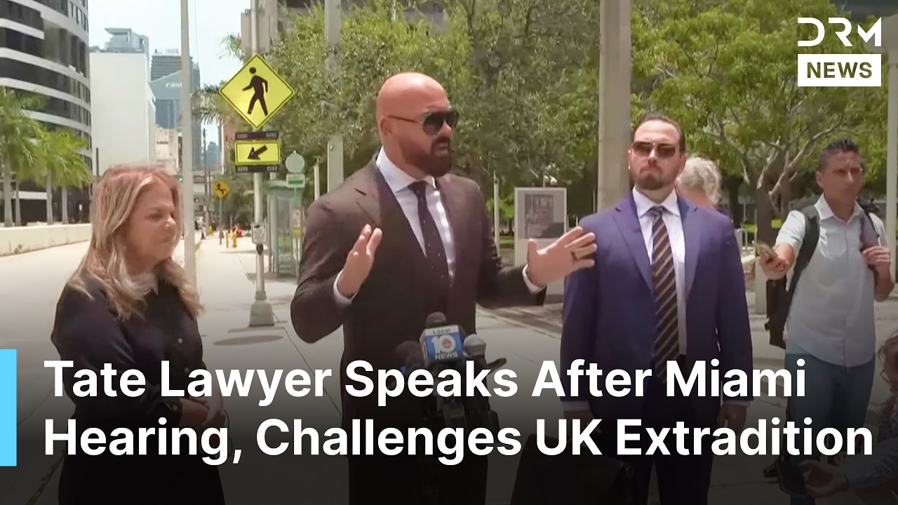 Andrew Tate's Lawyer Challenges UK Extradition, Demands Evidence After Miami Hearing | AB1N