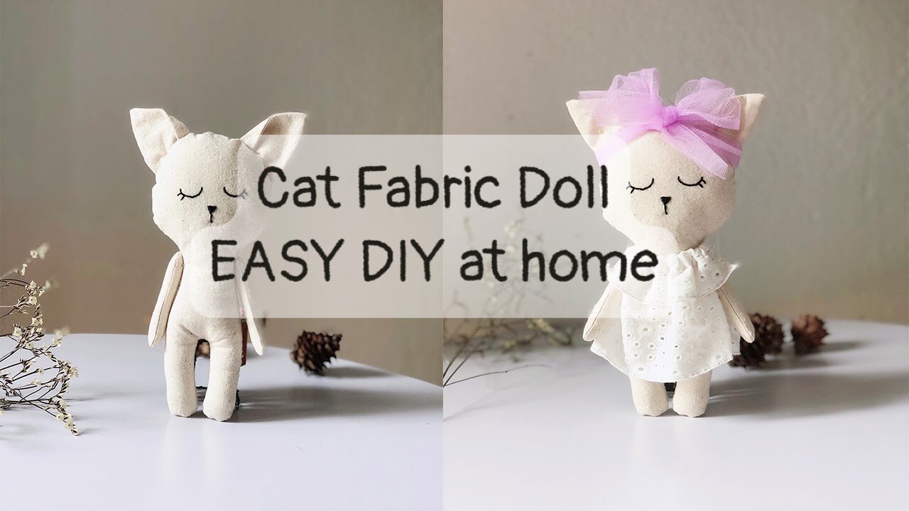 How to make a simple cat doll detailed instructions - Happycatdoll