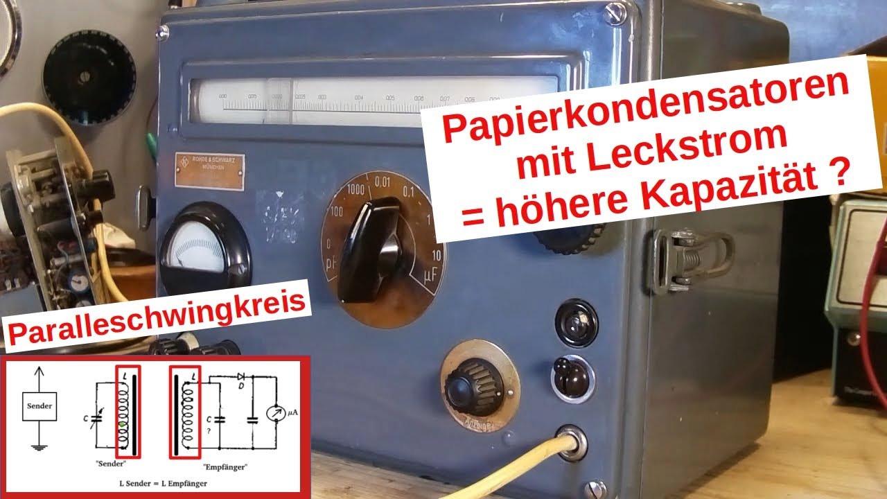 [168] Mail In3 - Alte Papierkondensatoren, Karu510 Kapazitätsmessgerät vs. Philips GM Messbrücke.