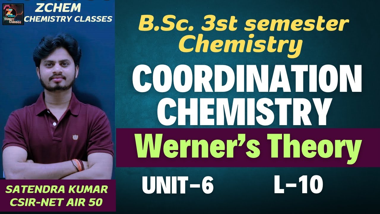 (L10) Werner's theory of Coordination compounds || Werner's coordination theory #coordination zchem