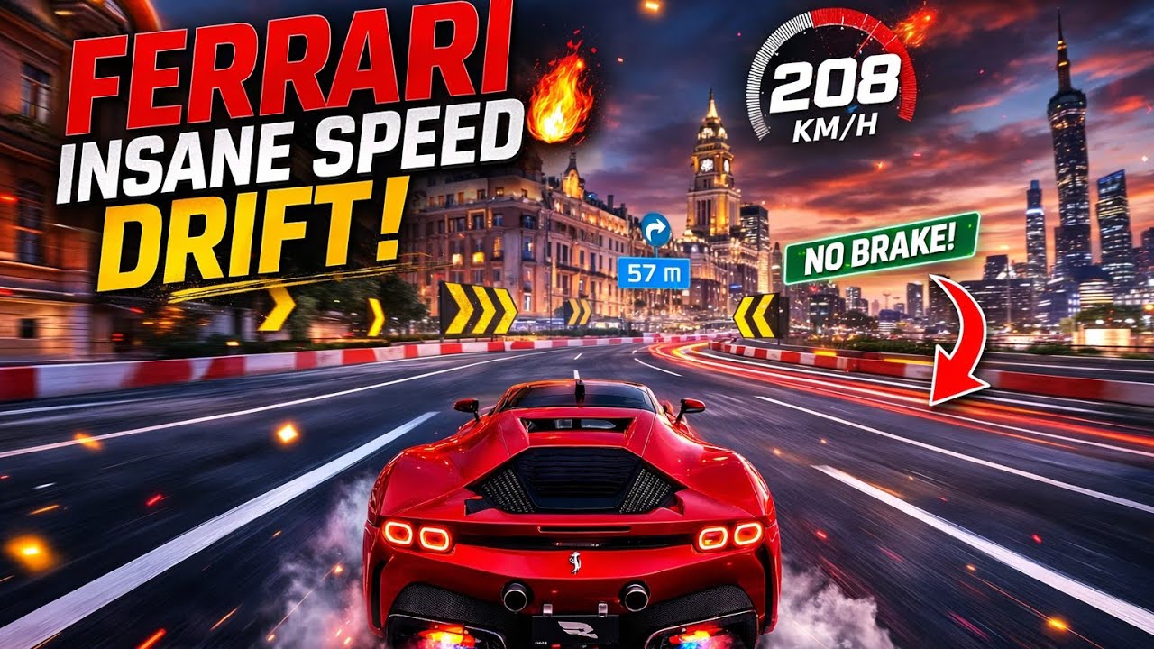 Ferrari Insane Speed Race 🔥 No Brake Drift | Racing Master Gameplay Day 15