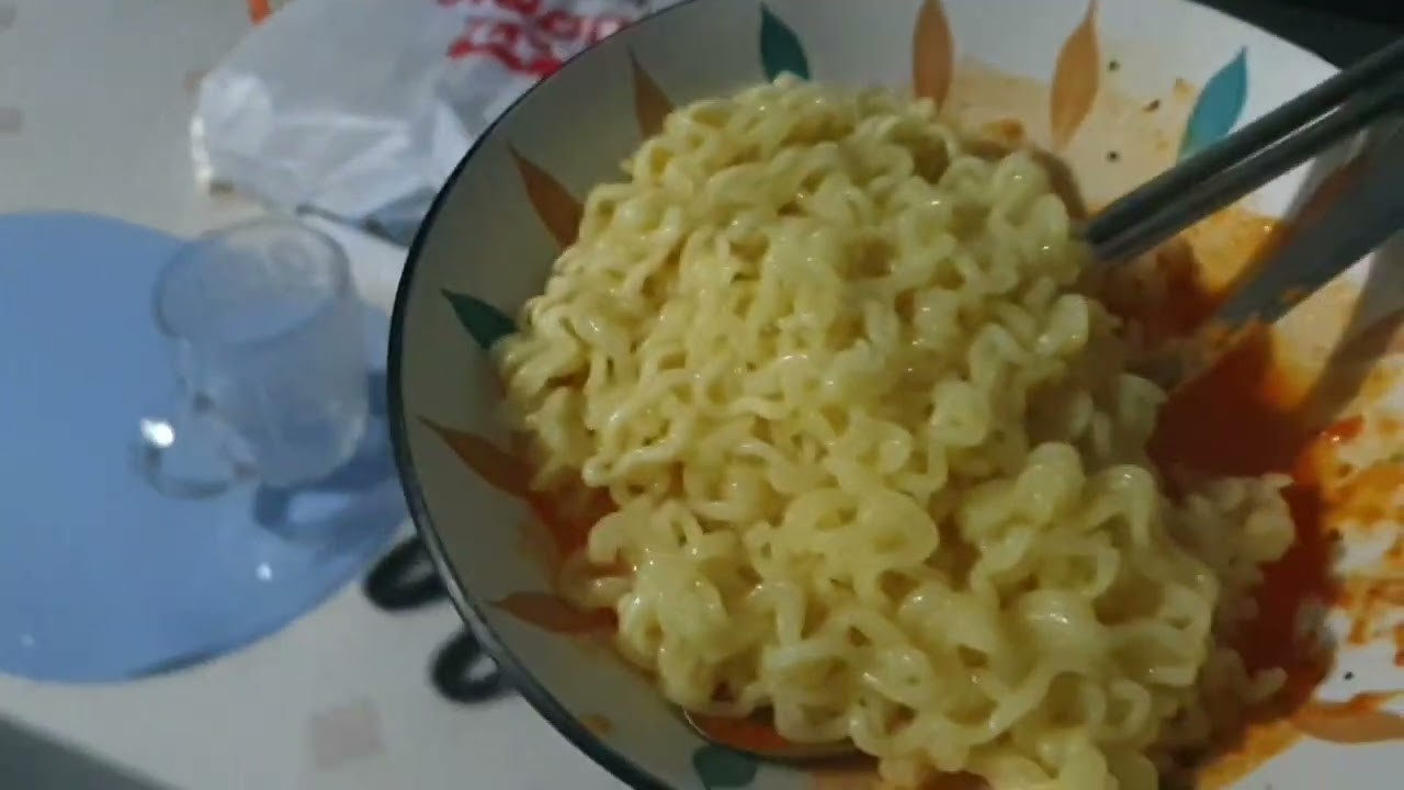 Ottogi Stir Fried Cheesy Ramen Mukbang Video