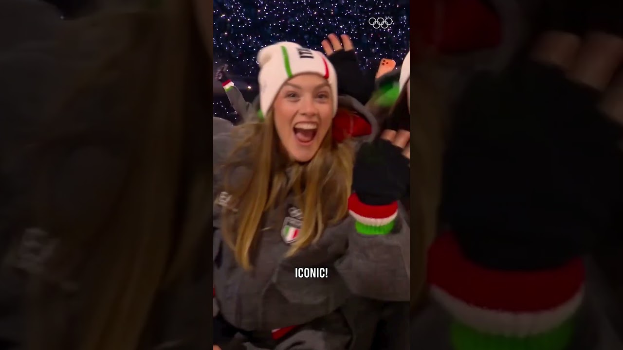 Celebrating the Olympic spirit at #MilanoCortina2026's Opening Ceremony!