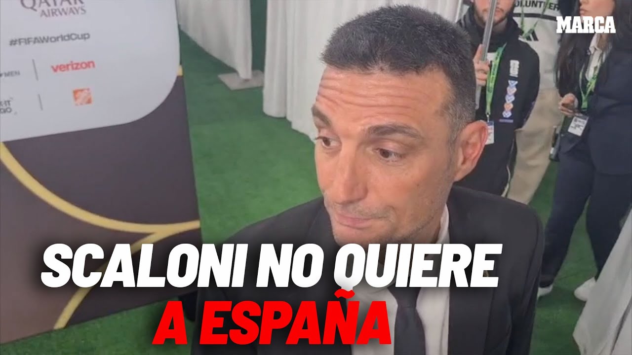 Scaloni no quiere a Uruguay o España ni en pintura