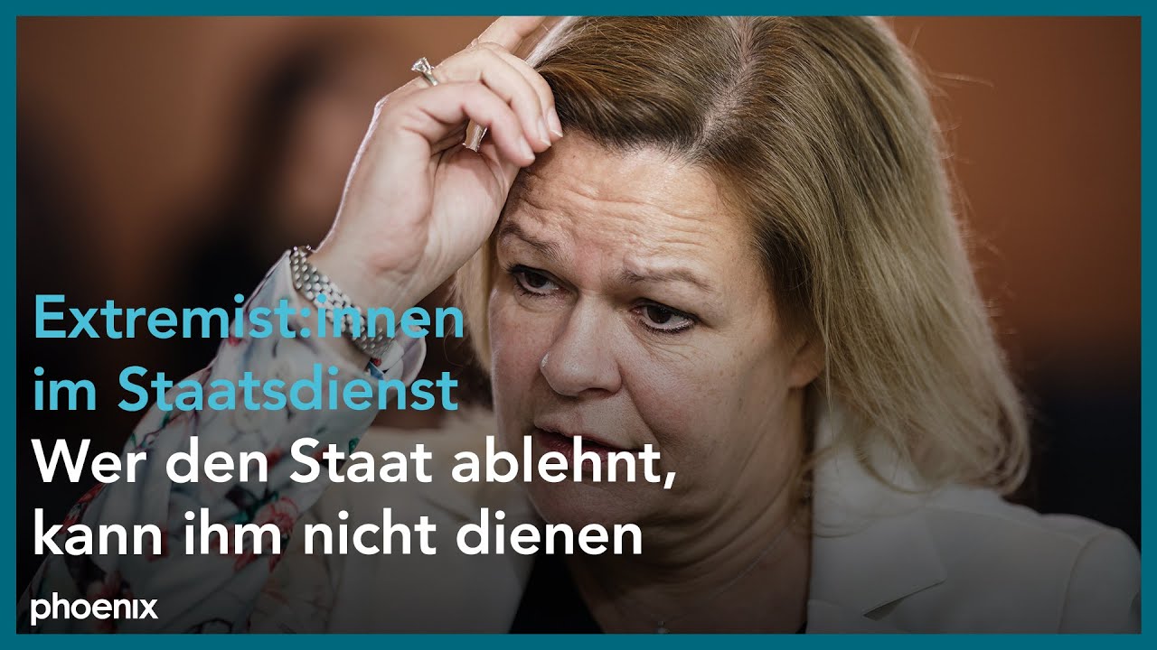 Nancy Faeser zur Reform des Disziplinarrechts am 15.02.23