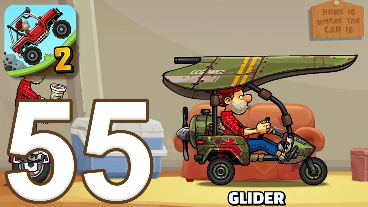 Hill Climb Racing 2 - Gameplay Walkthrough Part 55 - Glider (iOS, Android)