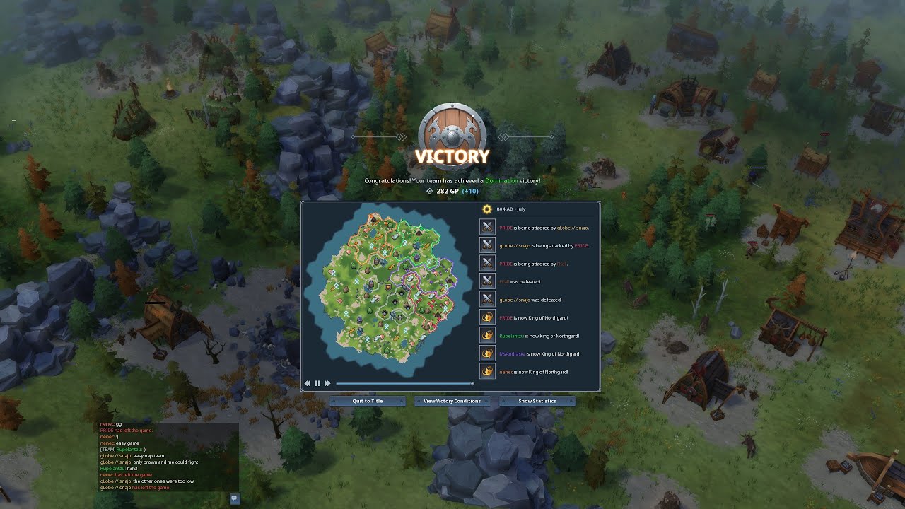 Northgard PT240 - PVP 4v4 - Bjarki - Clan of the Bear