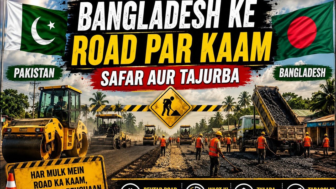 Road Construction in Bangladesh | Real Development Work & Travel Scene 🇧🇩🇵🇰