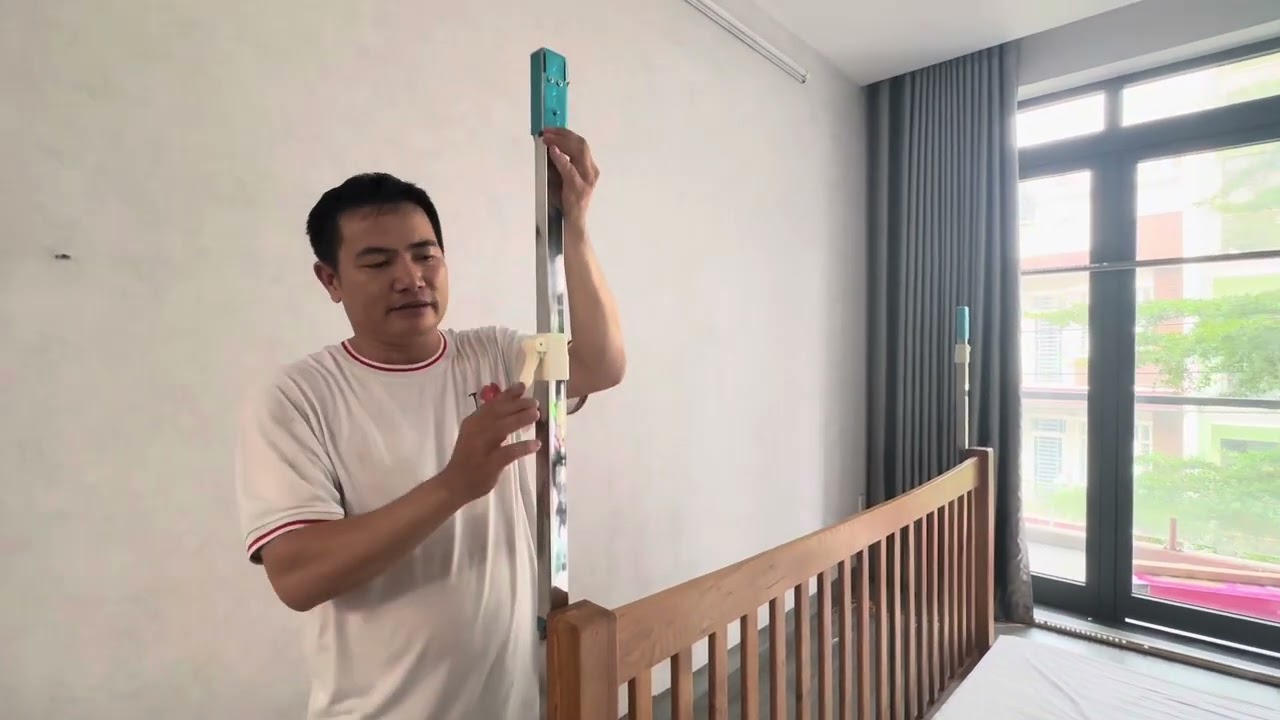 Hướng dẫn ráp mùng ròng rọc không khoan khung nâng hạ mẫu 822, 823, 824(Phần 2:Gắn 2 chân & khung U)