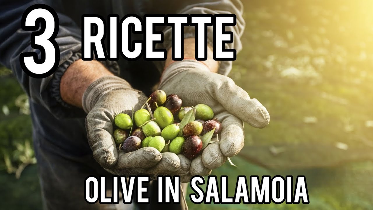 Olive in Salamoia . Ricetta Siciliana