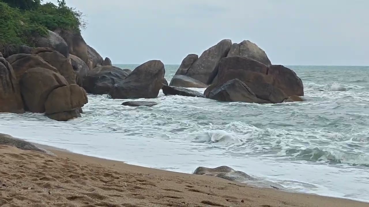 Serenity at Coral Cove Beach 🌴 | Peaceful Ocean Vibes....KOH SAMUI..