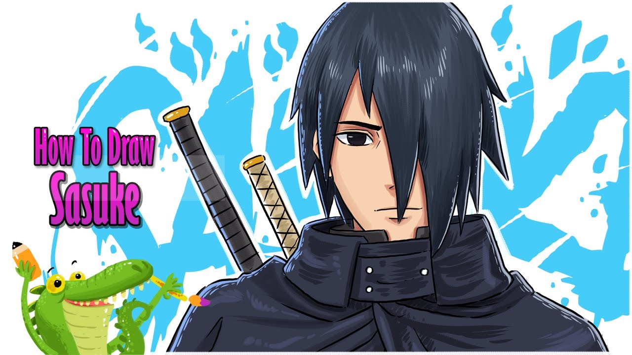 How to draw Sasuke Uchiha