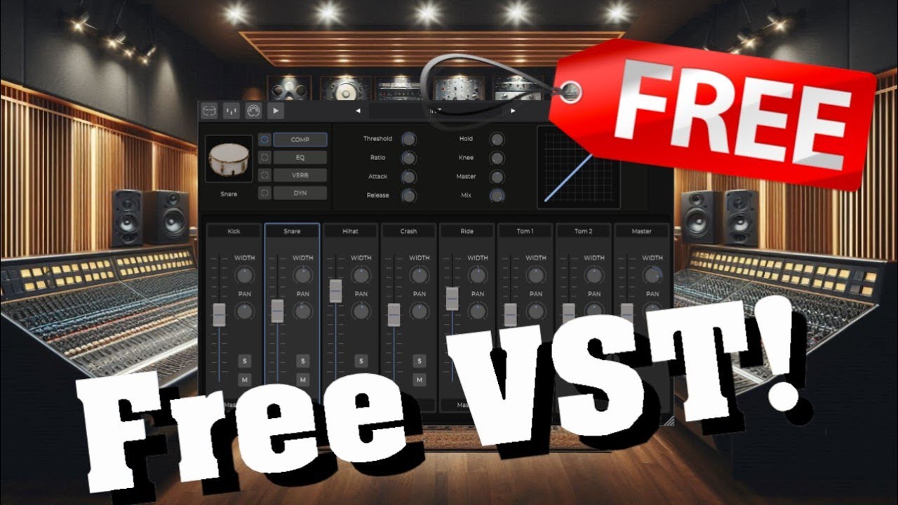 【New Free VST!】Awesome! New GREAT Acoustic Drum VST is Free! Drum Locker 70's Kit by Audio Assault