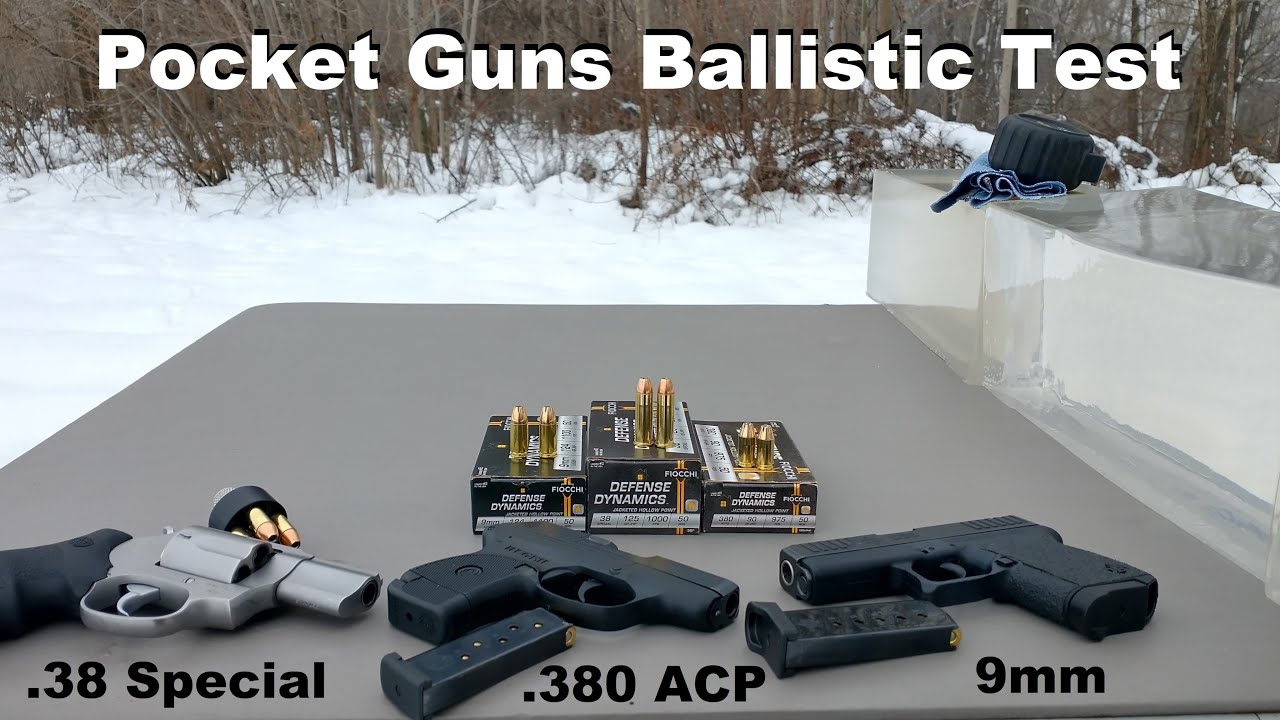 Fiocchi Defense Dynamics in Pocket Guns - 9mm VS .38 Special VS .380 ACP