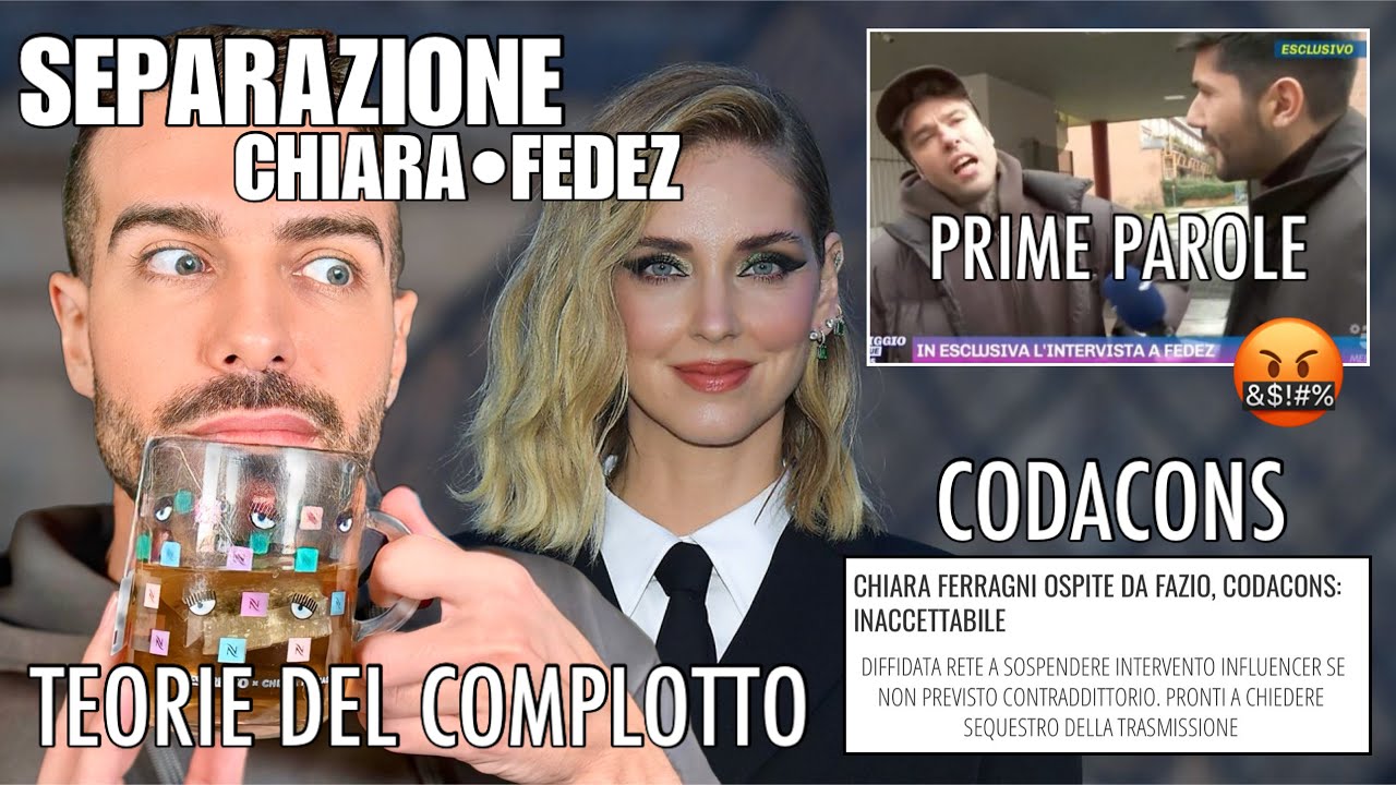 🚨AGGIORNAMENTI🚨PARLA FEDEZ: CAUSE SEPARAZIONE E TEORIE DEL COMPLOTTO! | Spillin’ the tea🥤(59/366)