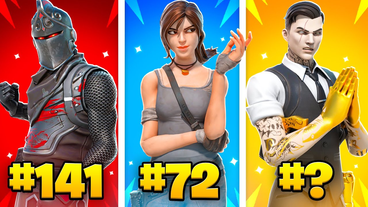 148 Battle Pass Skins Ranked.. (Fortnite)
