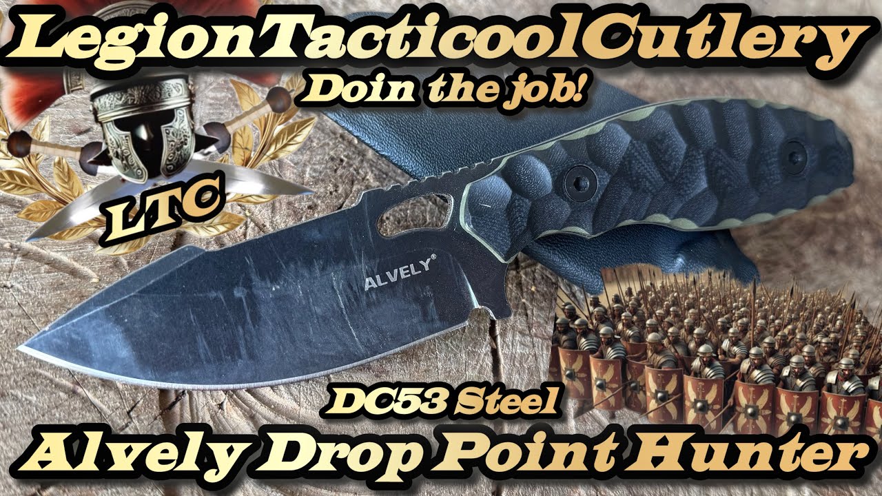 Alvely Drop Point Hunter w stali DC53