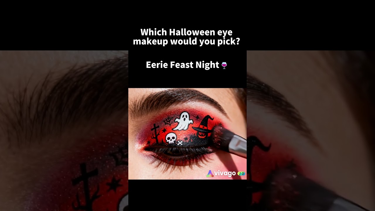 Must-see before the Halloween party 🎃The ASMR eyeshadow makeup process is so soothing 🪞