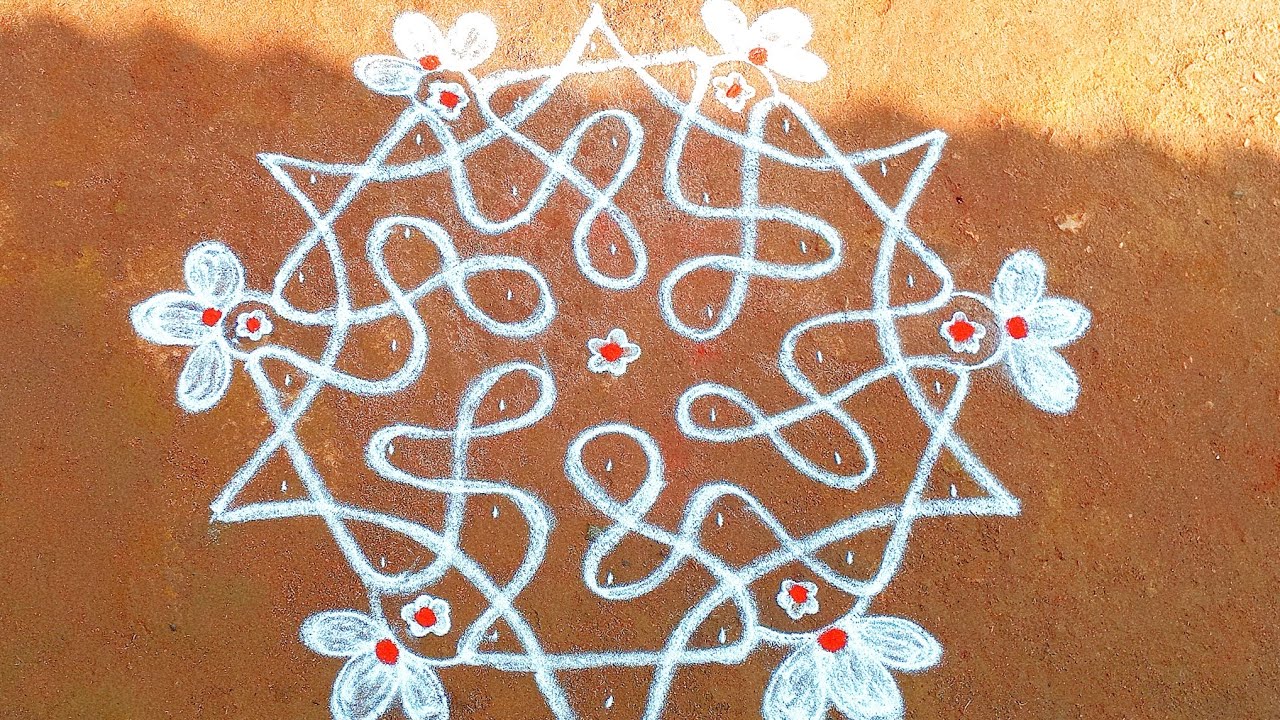 DAILY RANGOLI l Creative l kolam l beautiful l 💖 
