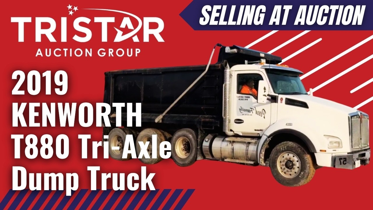 2019 KENWORTH T880 Tri-Axle Dump Truck (9604) - Selling at auction
