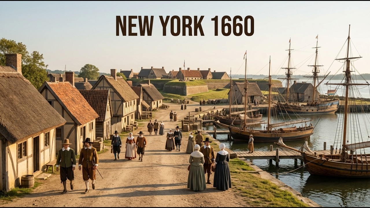 What Did New York Look Like in 1660? | AI Reconstruction Documentary