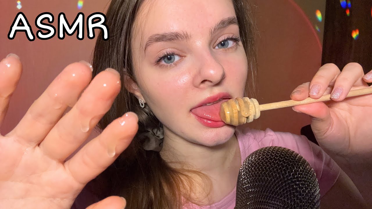 ASMR Mouth Sounds & Tingly Sticky Fingers🍯👄
