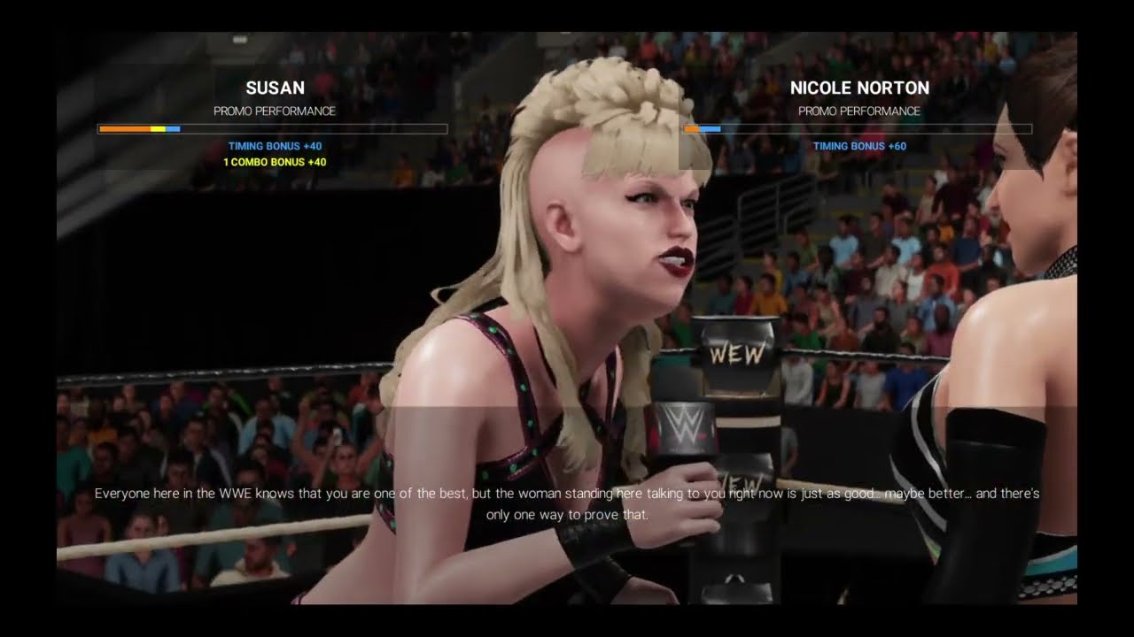 WWE 2K19 - WEW  SUSAN TRIES TO GET UNDER NICOLE NORTON’S SKIN