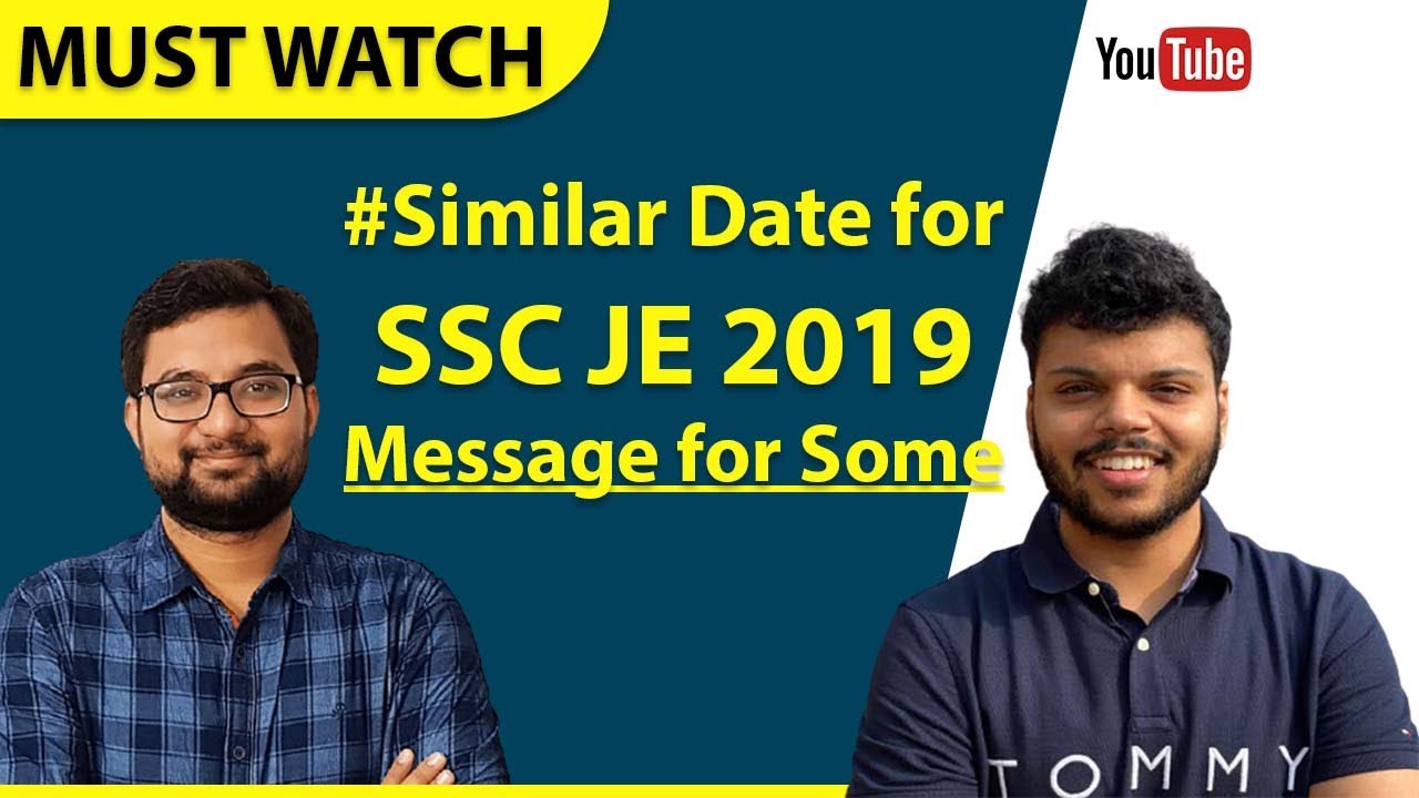 Final Update for SSC JE 2019 with Sagar Dodeja Sir