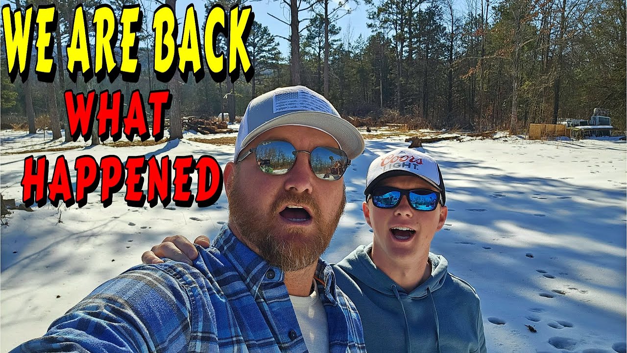 WE ARE BACK WAS IT A DISASTER |tiny house, homesteading, off-grid, cabin build, DIY HOW TO sawmill