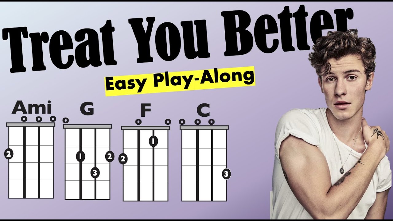 Treat You Better (Shawn Mendes) Easy Ukulele Chord/Lyric Play-Along