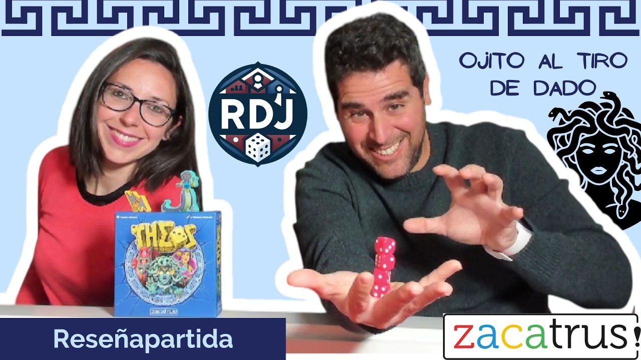 THEOS ⚡ Cómo se juega + Partida completa + Opinión | Mitología, dados y locura (Zacatrus)
