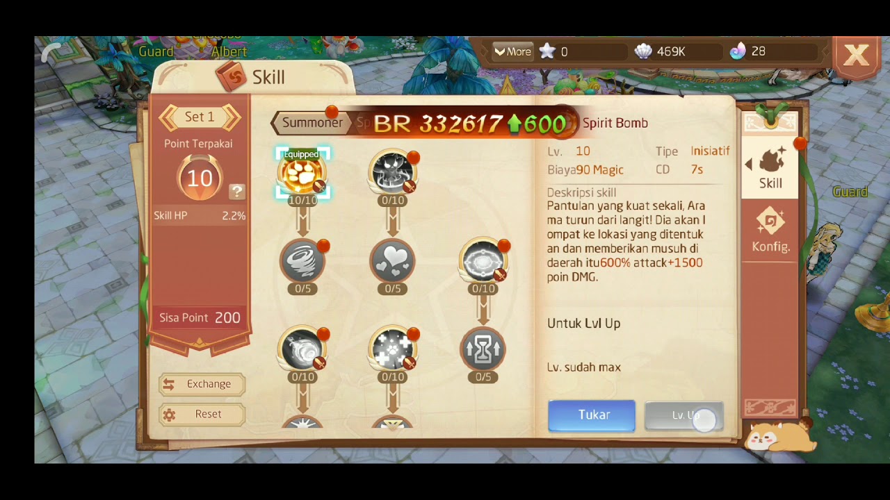Laplace M | Set Skill Summoner ( Spirit Master ) DPS Monster!!!