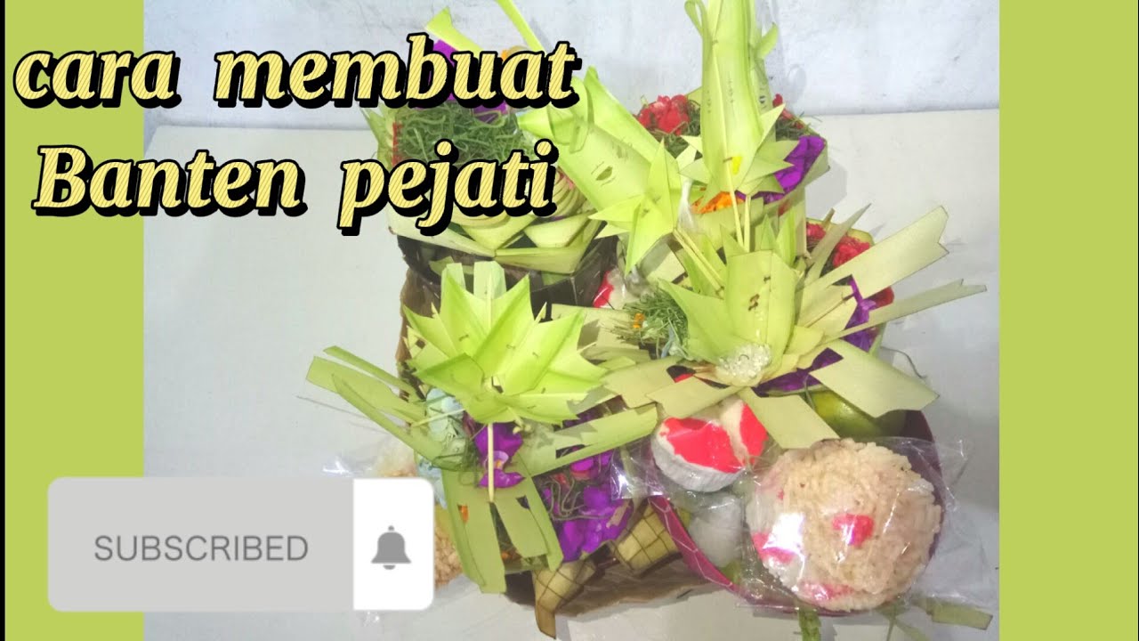 Tutorial cara membuat banten pejati | banten pejati lengkap | pejati untuk melukat
