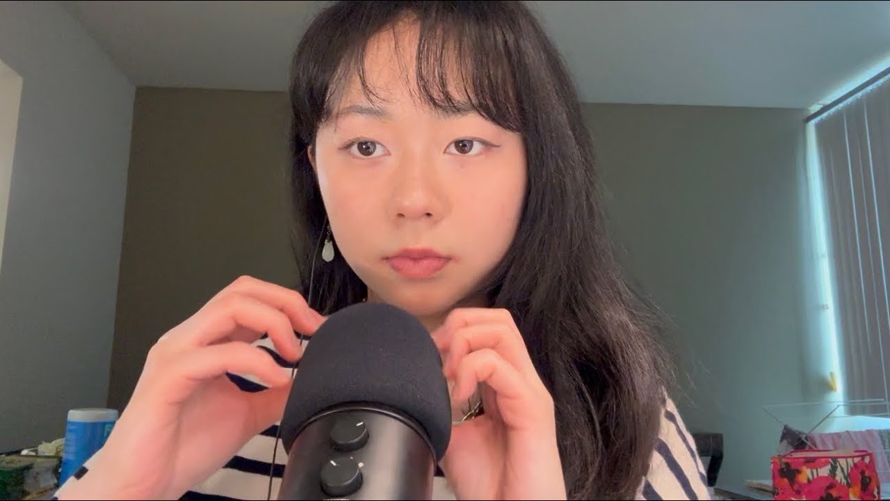 asmr mic triggers // foam cover (minimal talking)